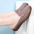 Women's brown casual hollow floral penny slip on shoe mule 02