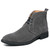 Men's grey sewing thread accents derby shoe boot 01
