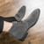 Men's grey sewing thread accents derby shoe boot 09