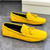 Men's yellow wingtip brogue top tassel slip on shoe loafer 06