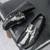 Men's black croc skin pattern metal buckle slip on shoe loafer 10