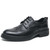Men's  black retro wingtip brogue derby dress shoe 01