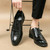 Men's black wingtip brogue oxford dress shoe 04