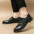 Men's black wingtip brogue oxford dress shoe 05