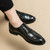 Men's black wingtip brogue oxford dress shoe 06