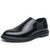 Men's black accents point toe slip on dress shoe 01