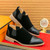Men's black cap toe stretch entry slip on dress shoe 09