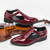 Men's red cut out buckle strap slip on dress shoe point toe 09
