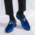 Men's blue tassel on top penny slip on dress shoe 04