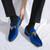 Men's blue tassel on top penny slip on dress shoe 07