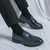 Men's blue check pattern tassel penny slip on dress shoe 07