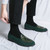Men's green retro croc skin pattern tassel slip on dress shoe 04