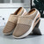Women's khaki strap panel hollow out slip on rocker bottom shoe mule 09