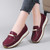 Women's purple metal ornament buckle slip on shoe loafer 07