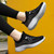 Women's black flyknit stripe texture pattern sport shoe sneaker 03