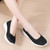 Women's black white knit floral lace pattern low cut slip on shoe sneaker 07