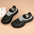Women's black flyknit pattern texture sock like slip on shoe sneaker 09