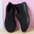 Women's black flyknit pattern texture stretch entry slip on shoe sneaker 08