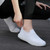 Women's white flyknit pattern texture stretch entry slip on shoe sneaker 02 Women's white flyknit pattern texture stretch entry slip on shoe sneaker 02