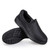 Women's black casual plain slip on shoe sneaker 05