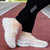 Women's beige flyknit low cut pattern accents slip on shoe sneaker 08