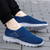 Women's navy wide velcro casual plain slip on shoe sneaker 10