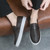 Men's brown weave pattern accents penny slip on shoe loafer 07
