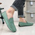 Men's green pattern stripe penny strap slip on shoe loafer 03