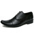 Men's black retro square cap toe oxford dress shoe 01