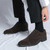 Men's brown nubuck cap toe oxford dress shoe 06