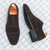 Men's brown nubuck cap toe oxford dress shoe 09