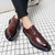 Men's brown retro plain oxford dress shoe 03