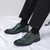 Men's green pattern leather brogue square toe oxford dress shoe 07