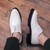 Men's white brogue derby dress shoe 09