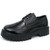 Men's black patent long wing brogue tick sole derby dress shoe 01