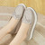 Women's grey causal top butterfly lace slip on rocker bottom shoe 08