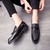 Men's black patent sequins accents top tassel slip on dress shoe 05