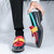 Men's red blue retro top tassel multi tone slip on dress shoe 03