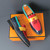 Men's red blue retro top tassel multi tone slip on dress shoe 09