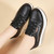 Women's black stripe accents lace free rocker bottom shoe sneaker 05