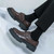 Men's brown retro monk strap buckle thick sole slip on dress shoe 02