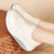 Women's beige wingtip brogue lace up rocker bottom shoe sneaker 08
