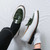 Men's green croc skin pattern tassel on top slip on dress shoe 02