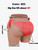 Silicone pants butt lift pads shape underwear 1.0 cm / 0.39 inch buttocks enhancers open crotch for women, crossdresser, transgender, drag queen 04