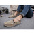 Brown casual denim style slip on shoe loafer 03