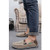 Brown casual denim style slip on shoe loafer 06