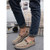 Brown casual denim style slip on shoe loafer 05