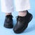 Women's black casual plain lace up nursing shoe 05
