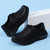Women's black casual plain lace up nursing shoe 10