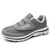 Women's grey wide velcro open vamp winter nursing shoe sneaker 01